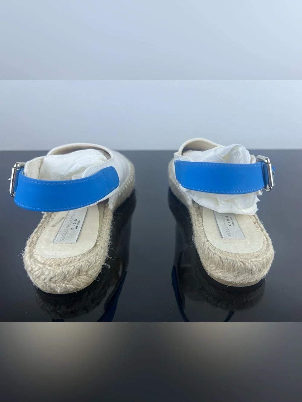 Stella McCartney Kids Girls Flower and Strawberry Embroidered Espadrilles/Shoes